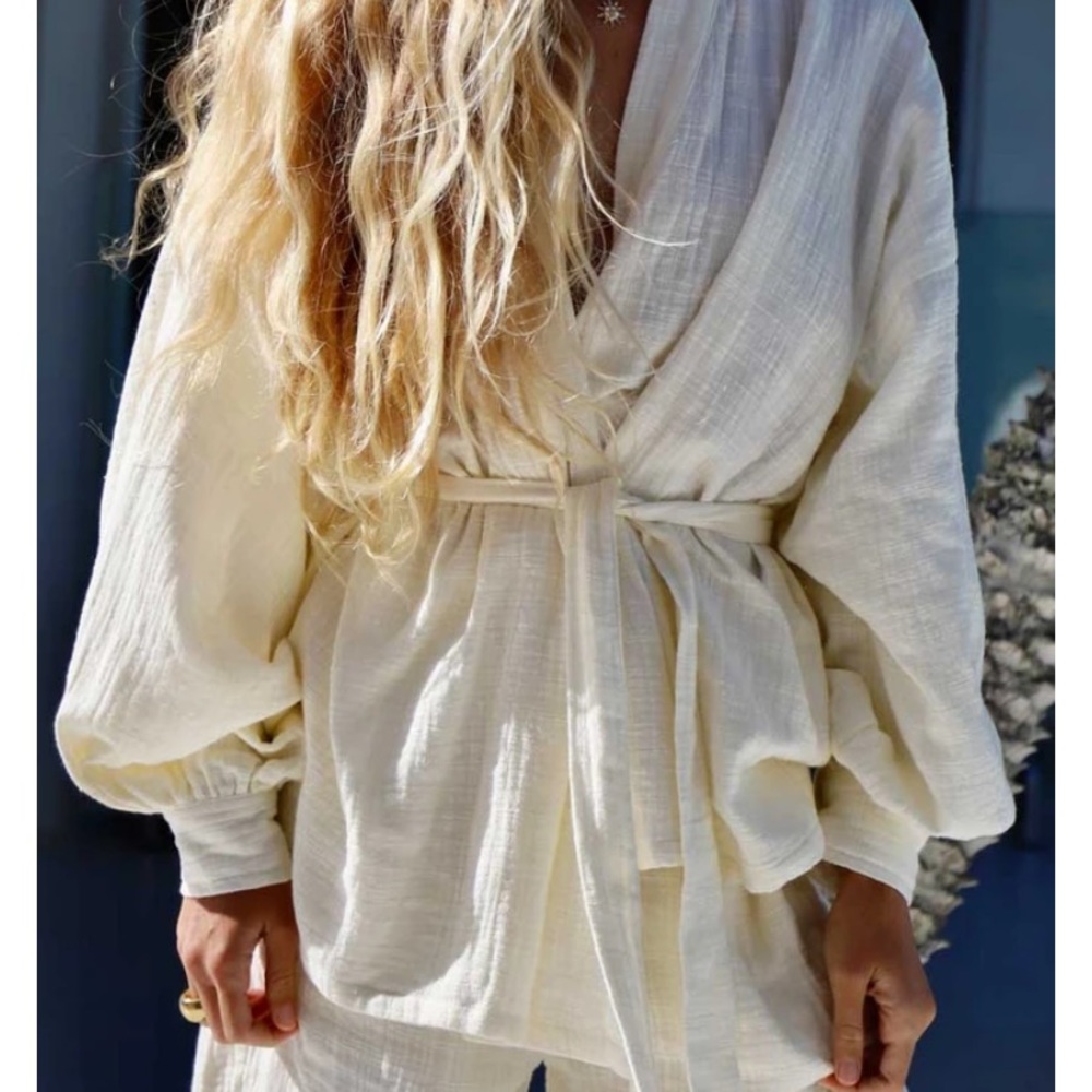 Kimono Style Top with wrap around tie from Maurie + Eve
